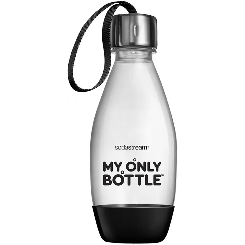 Saisonangebot SodaStream 0,6 l Wasserflasche mit einem sozialen Schwarz