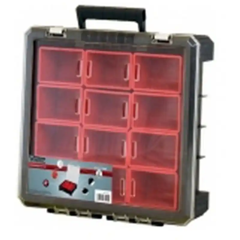 Super-Preis VINTEC Sortimentskoffer / Sortimentskasten Tragegriff 12 Boxen V73526