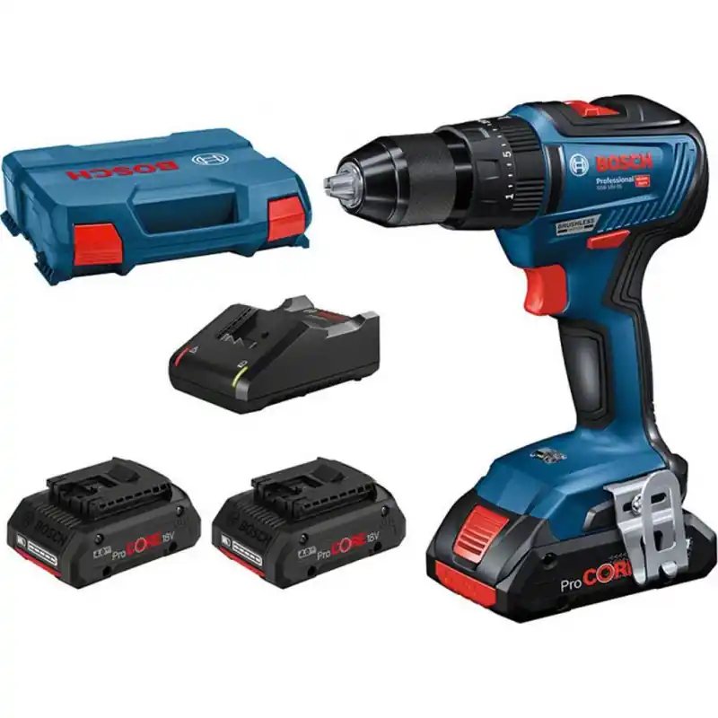 Bosch GSB 18V-55 Akku-Schlagbohrschrauber 18V, 3x4,0Ah, L-Boxx 0615990L4L Neu