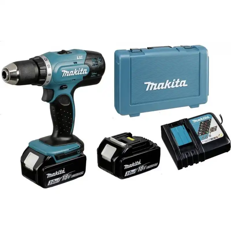 Makita DDF453RFE Akku-Bohrschrauber (2x3,0Ah/18V) Koffer Echt
