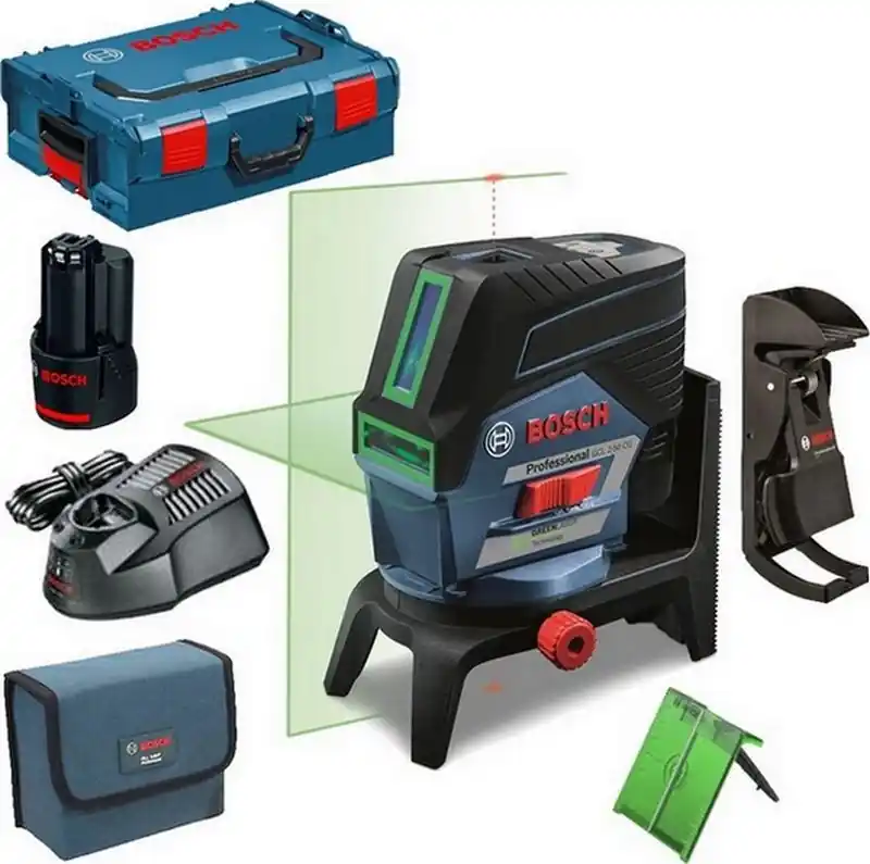 Heißes Angebot Bosch Professional Linienlaser GCL 2-50 CG, mit 1 x 2,0 Li-Ion Akku, L-BOXX 0601066H00