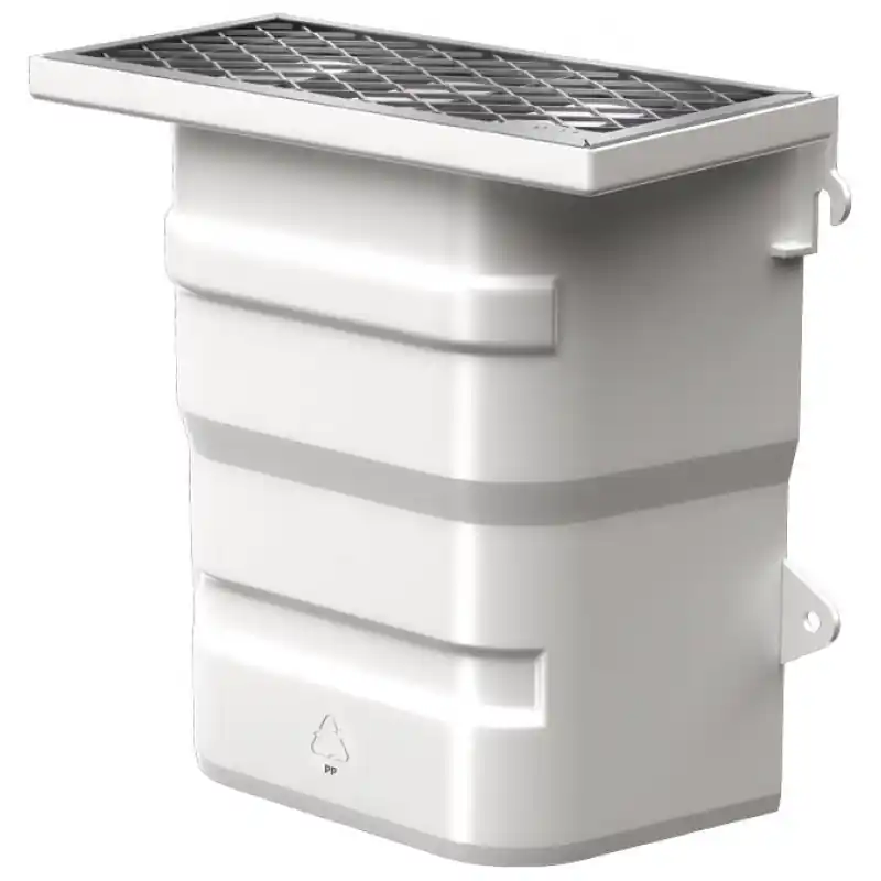 Highlight ACO Therm Lüftungsschacht ohne Boden 40 x 40 x 20 cm, Streckmetallrost begehbar 35618