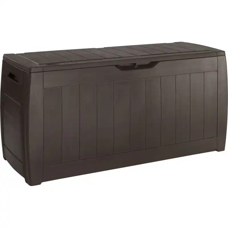 KETER HOLLYWOOD 270L Garten-Aufbewahrungsbox 117,5 x 45 x 57,3 cm, braun 17191974 Super-Preis