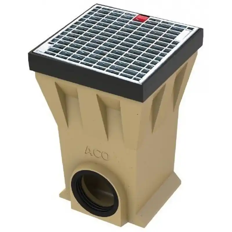 Sale ACO Drain Hofablauf 30 x 30 x 44 cm mit Maschenrost Stahl verzinkt, B125 132890
