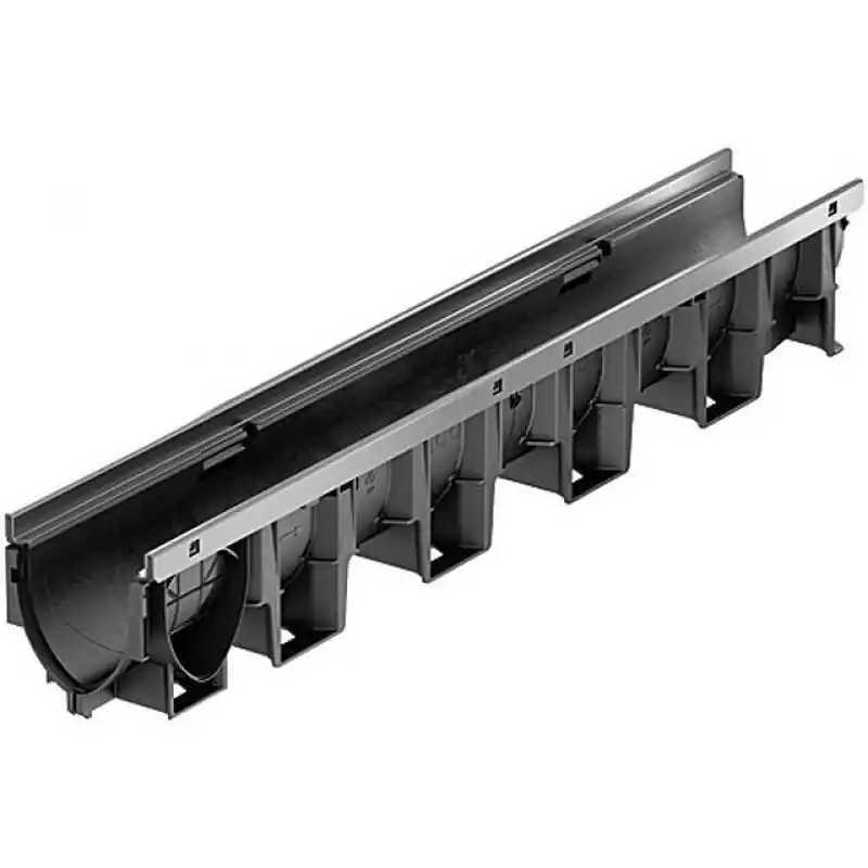 ACO DRAIN XtraDrain X100S Rinne ohne Sohlengefälle 1 m, H=15 cm, Stahlkante verzinkt 11100 Nur Heute