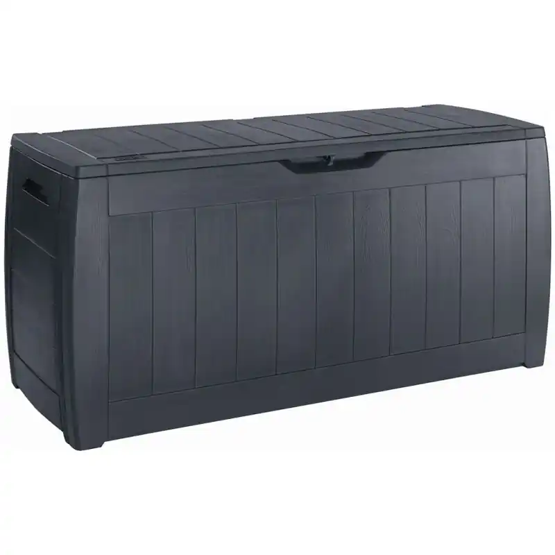 Preisreduziert KETER HOLLYWOOD 270L Garten-Aufbewahrungsbox 117,5 x 45 x 57,3 cm, graphit 17191974