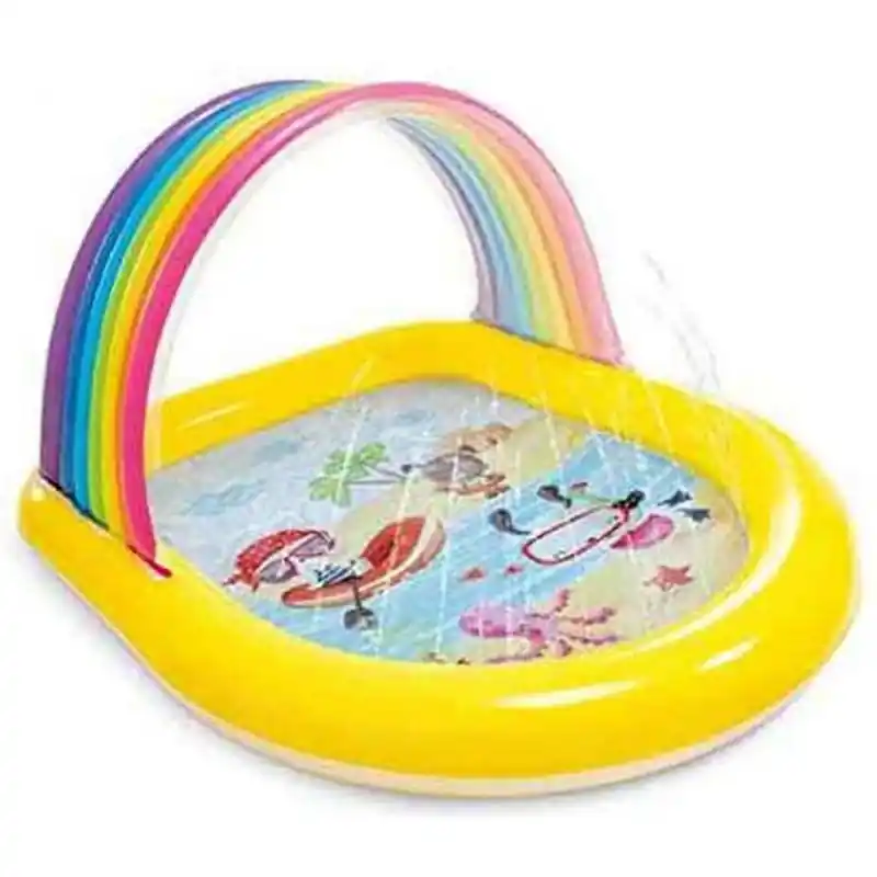 Preiswert INTEX RAINBOW ARCH Aufblasbares Schwimmbecken 57156NP