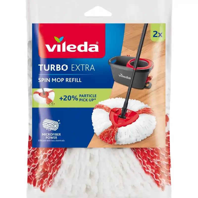 VILEDA TURBO 2in1 Ersatzkopf, 2 Stk. 166142 Kracherpreis