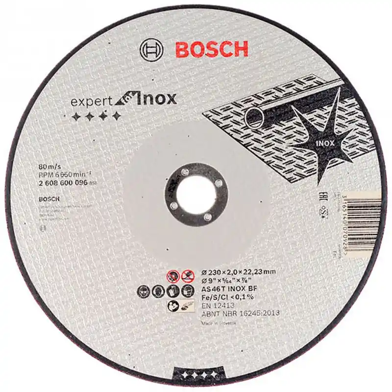 Super-Preis BOSCH Trennscheibe gerade Expert for Inox, 230 x 22,23 x 2,0 mm 2608600096