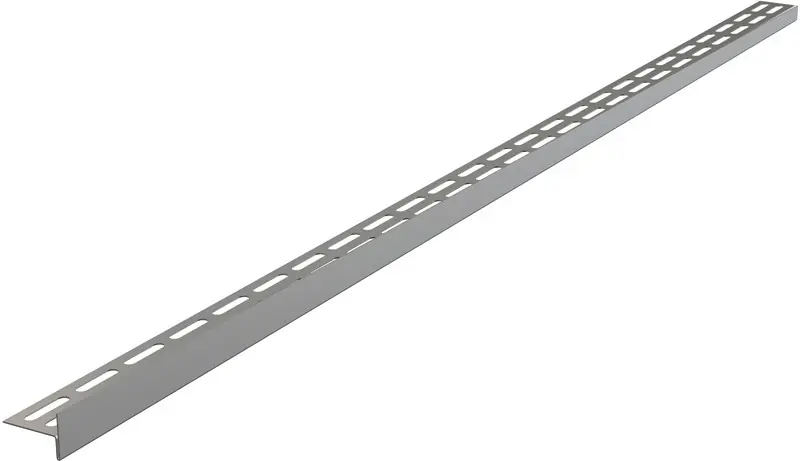 Ausverkauf ALCAPLAST Gefällekante aus Edelstahl für waagerechten Boden 1m, links APZ901/1000