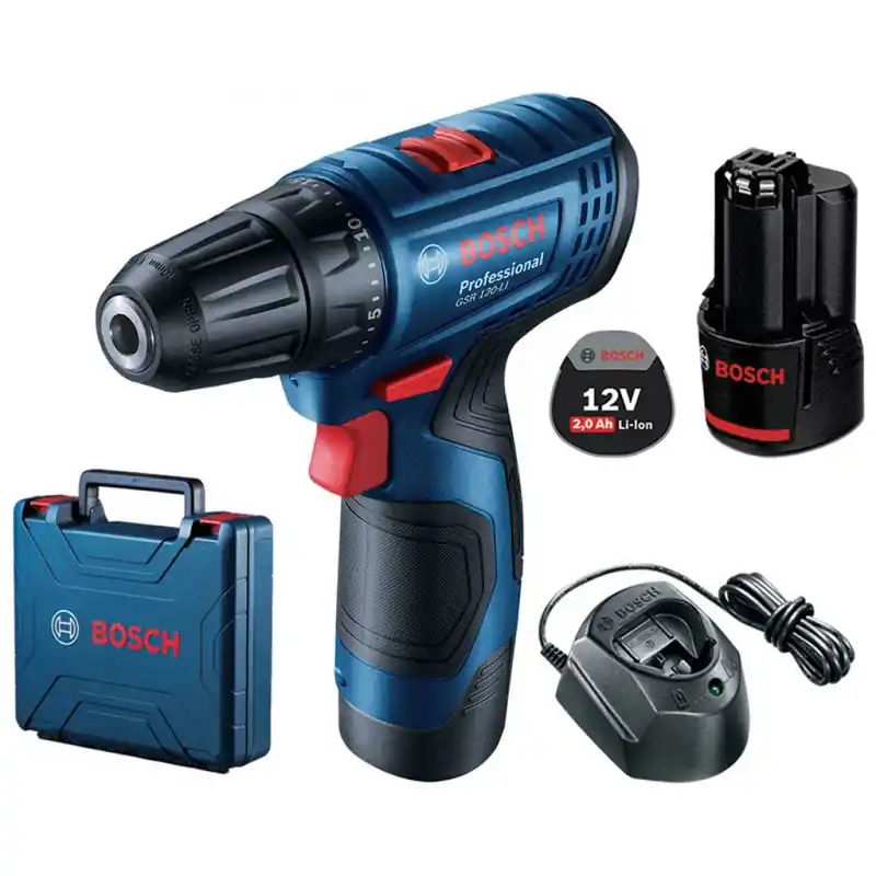 Jetzt Bestellen BOSCH GSR 120-LI PROFESSIONAL Akku-Bohrschrauber 2x GBA 12V 2.0Ah 06019G8000