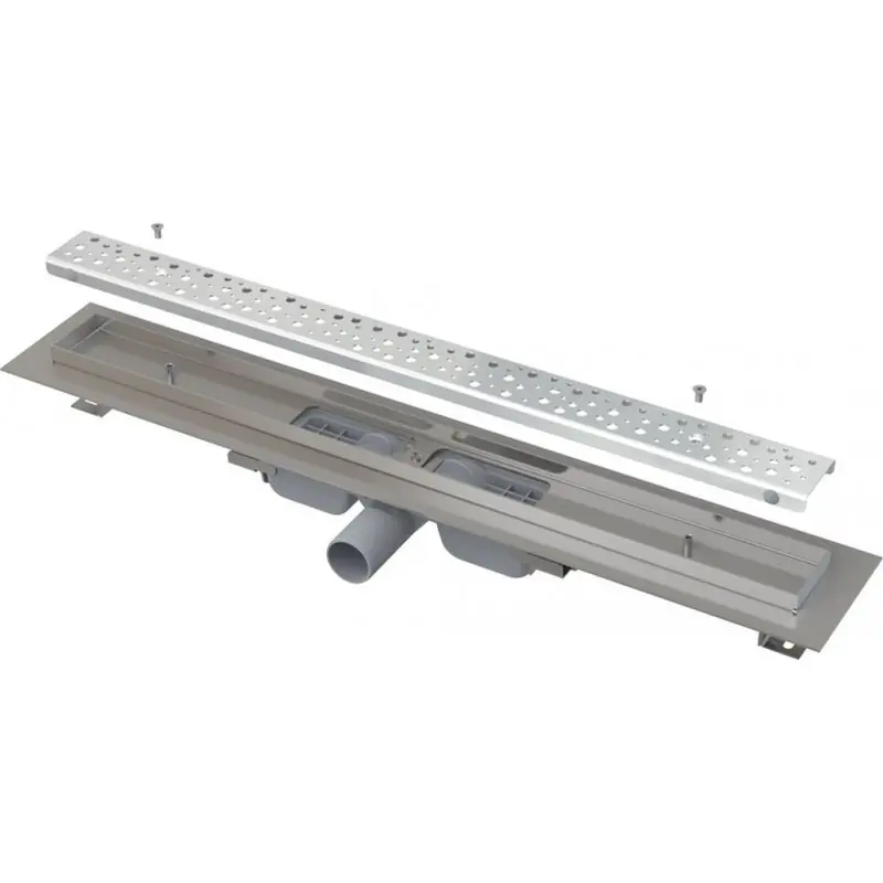 ALCAPLAST Antivandal Low Duschrinne 550 mm mit Rost, glanz APZ111-550L Saisonangebot