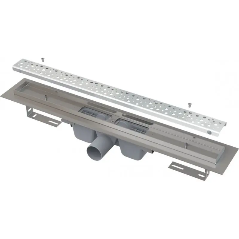 Schnäppchen ALCAPLAST Antivandal Duschrinne 550 mm mit Rost, matt APZ11-550M