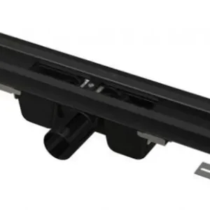 ALCAPLAST Duschrinne 300 mm mit Rand für perforierten Rost, Schwarz-Matt APZ1BLACK-300 Schneller Versand