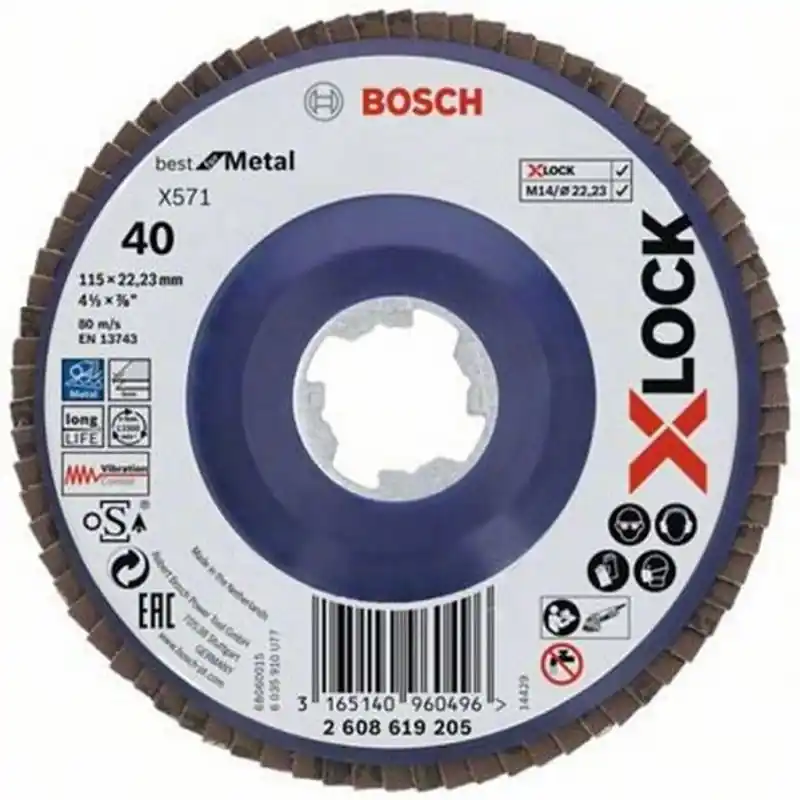 Jetzt Bestellen BOSCH X-LOCK Best for Metal Fächerscheibe, X571, 115x22,23mm, 40, 2608619205