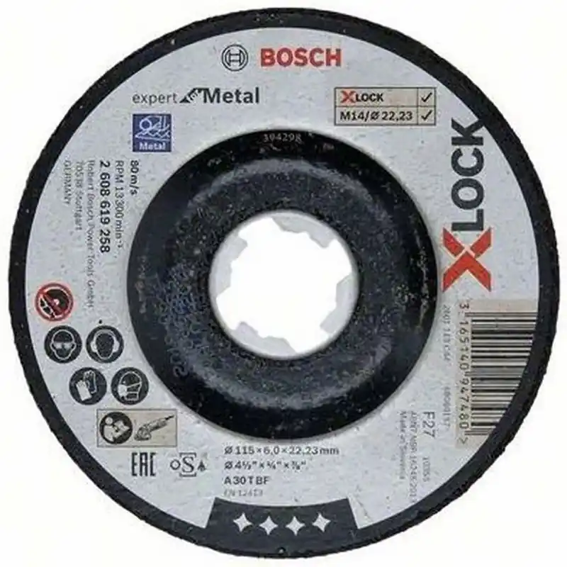 BOSCH X-LOCK Expert for Metal Schruppscheibe, 115×6×22,23mm 2608619258 Markenware
