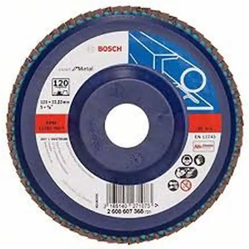 BOSCH Expert for Metal Fächerschleifscheibe X551, 125x 22,23mm, G120, gerade 2608607368 Rabatt