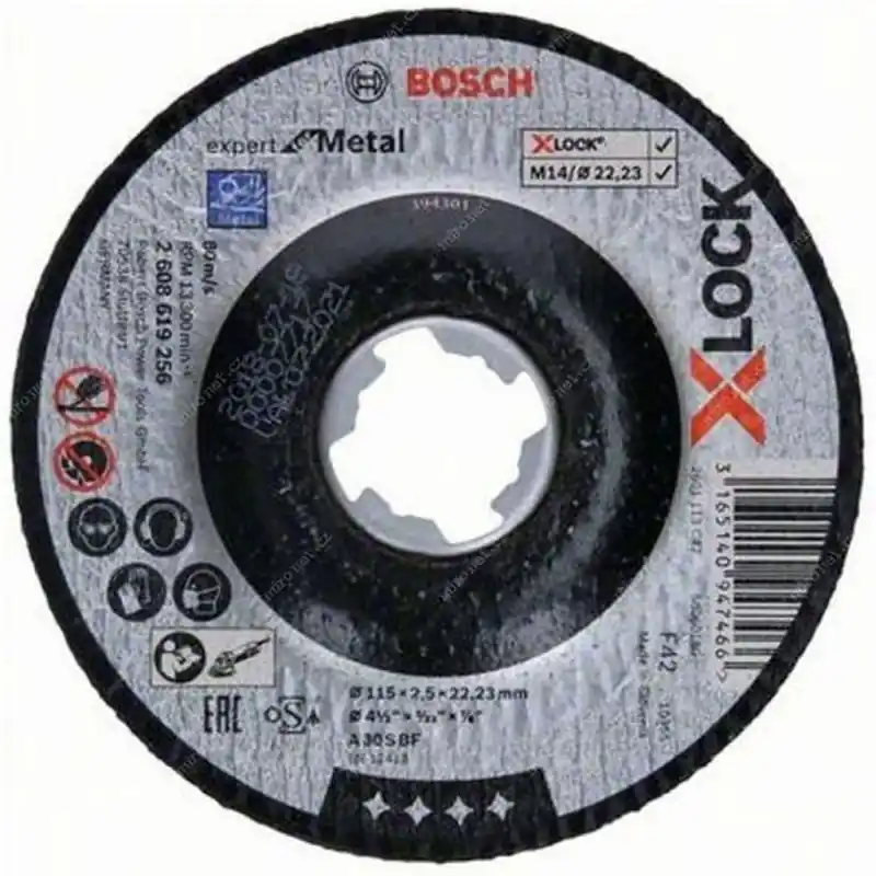 Preis Gesenkt BOSCH X-LOCK Expert for Metal Trennscheibe gekröpft, 115 × 2,5 × 22,23mm 2608619256