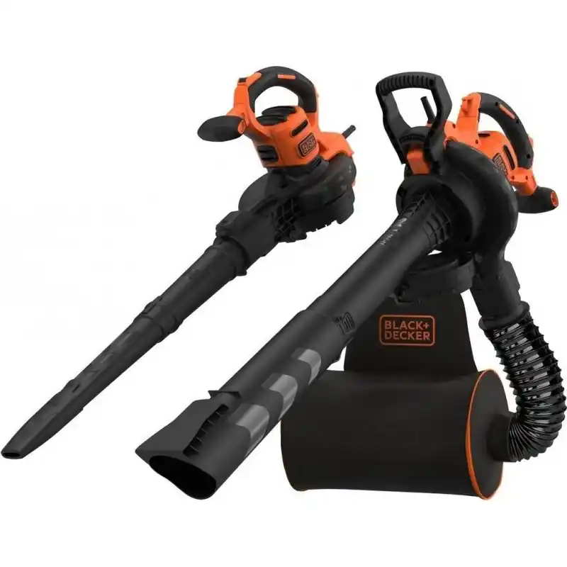 Black Decker BEBLV300-QS Elektrischer Laubsauger 3in1 (3000W/72L) Direkt Vom Hersteller