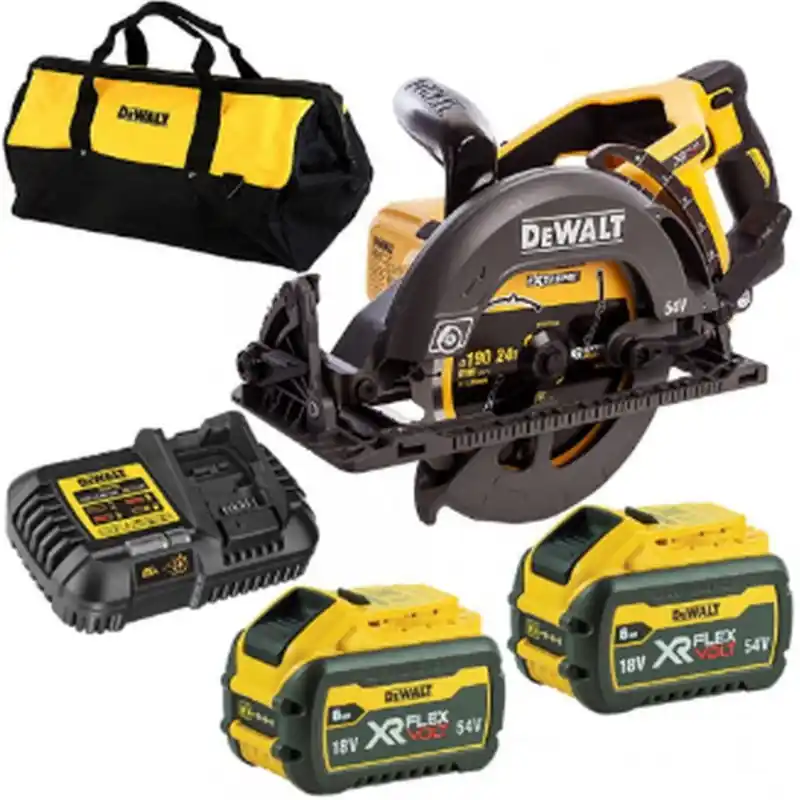 DeWALT DCS577T2-QW Akku Handkreissäge bürstenlos XR FlexVolt (190mm/54V/2x6,0Ah) Tasche Mega-Angebot