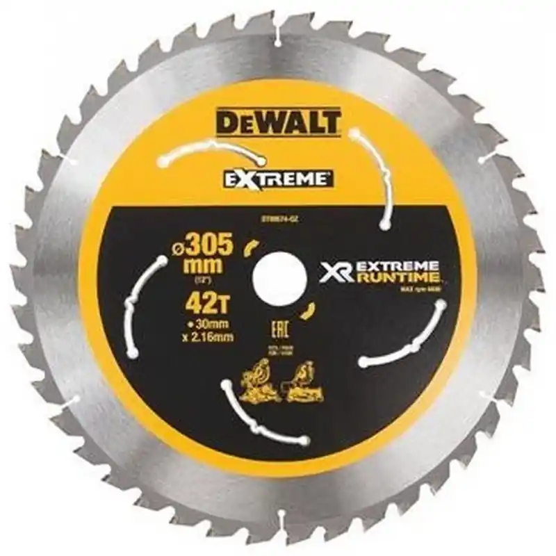 DeWALT DT99574-QZ Kreissägeblatt stationär 305 x 30 mm, 42 Zähne Expressversand