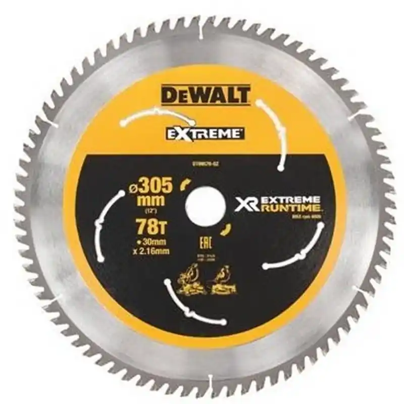 DeWALT DT99576-QZ Kreissägeblatt stationär 305 x 30 mm, 78 Zähne Markenprodukt