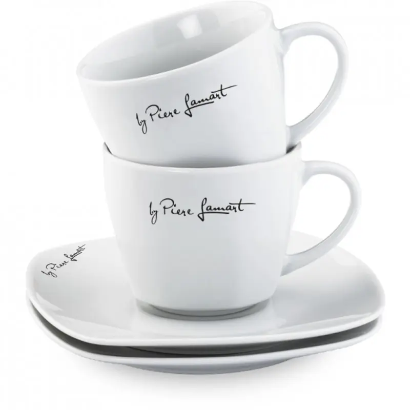 LAMART LT9016 DINE Set mit Tassen und Untertassen 2 Stück 190ml Sonderangebot