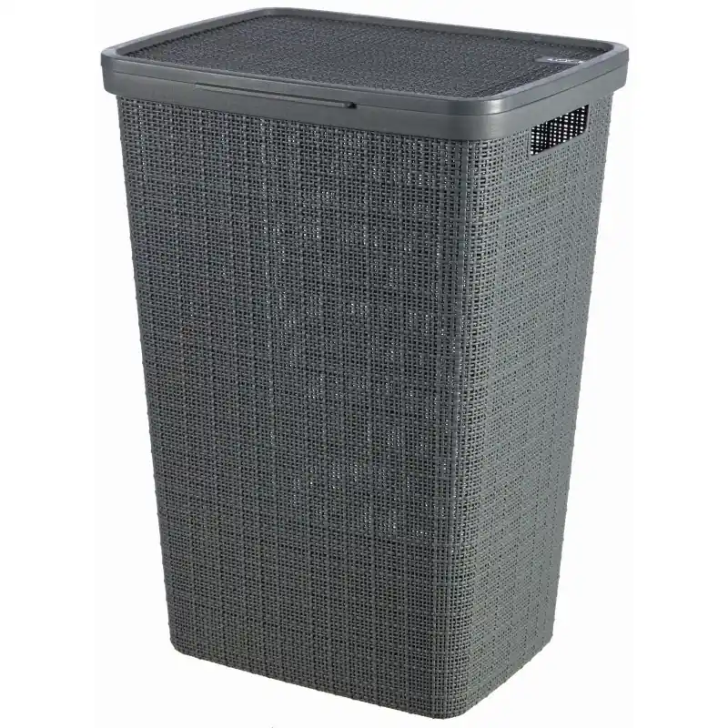 CURVER JUTE 58L Wäschesammler 43 x 34 x 60 cm, dunkelgrau 08093-G44 Heißes Angebot