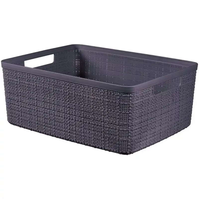 CURVER JUTE M 12L Körbchen 36 x 28 x 15 cm, braun 01905-J28 Must-Have
