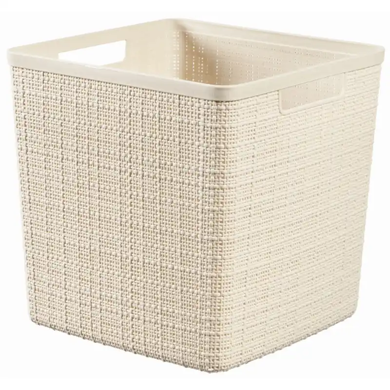 Letzte Chance CURVER JUTE 17L Körbchen 28 x 28 x 27 cm, beige 01906-885