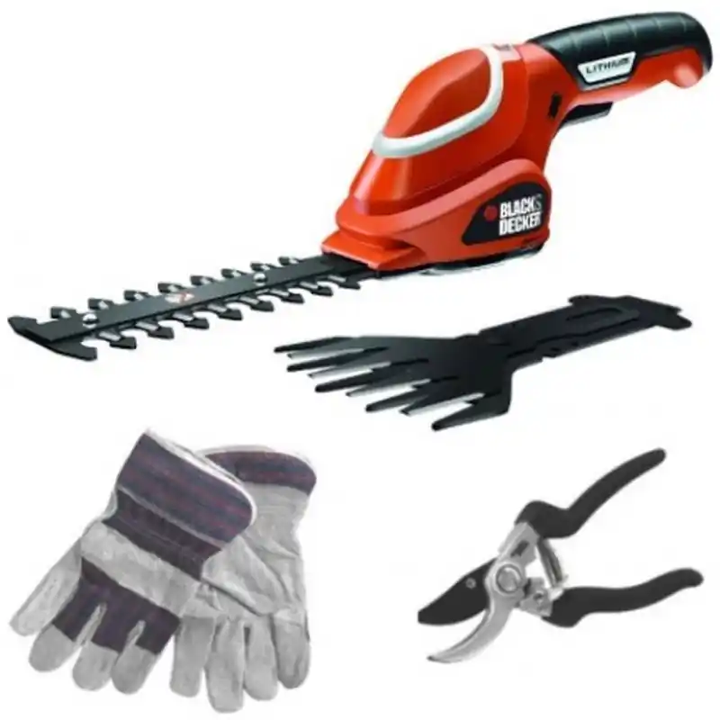 Schneller Versand Black  DeckerGSL700KIT-QW Akku Strauchschere Grasschere Heckenschere 7V