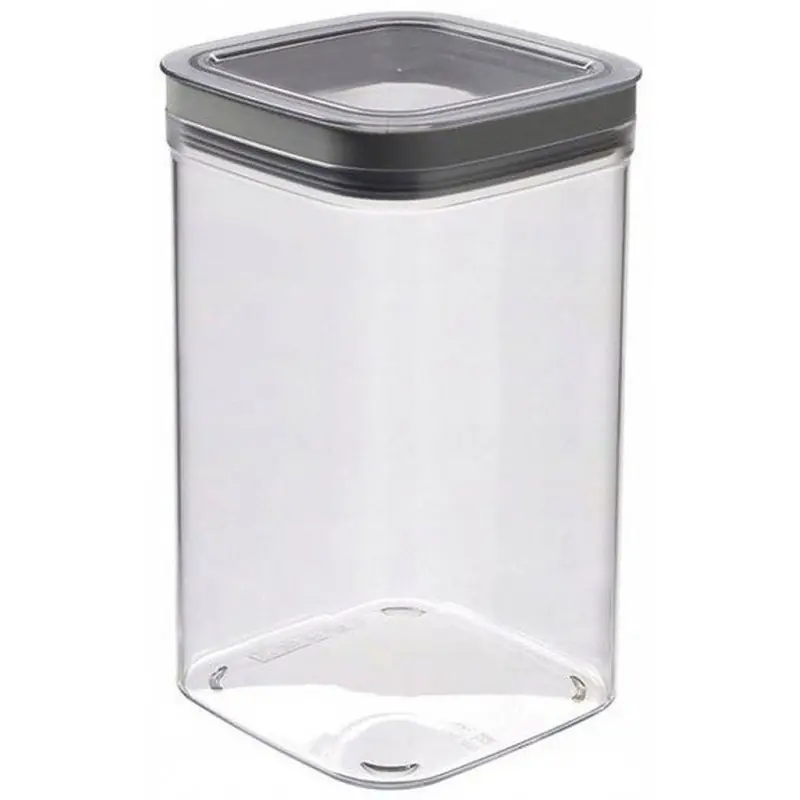 Direktkauf CURVER DRY CUBE 2,3L Vorratsdose 11,8x11,8x24,5cm transparent/grau 03512-840