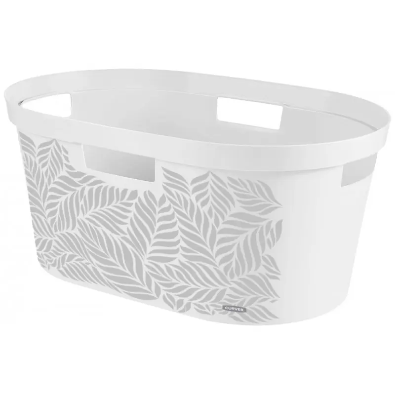 CURVER INFINITY 39L Wäschekorb 58,5 x 38,5 x 26,5 cm Blätter 04762-F59 Solange Der Vorrat Reicht