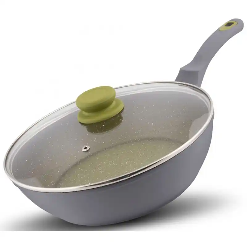 LAMART LT1196 Pfanne 28 cm mit Deckel OLIVE 42003742 Echt