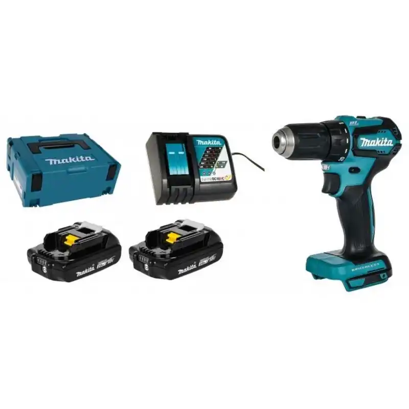 Versand Am Gleichen Tag Makita DDF483RAJ Akku-Bohrschrauber Li-ion (2x2,0Ah/18V) Makpac Gr. 2