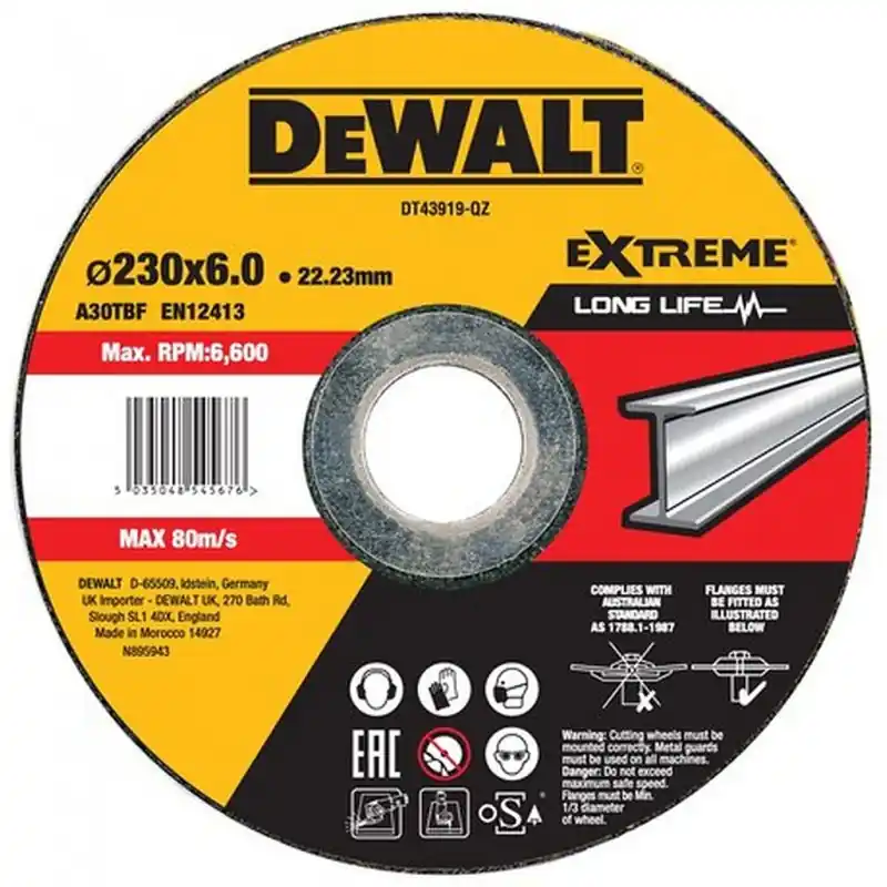 DeWALT DT43919-QZ Schruppscheibe Metall gekr 230 x 6,3 mm Schnäppchen
