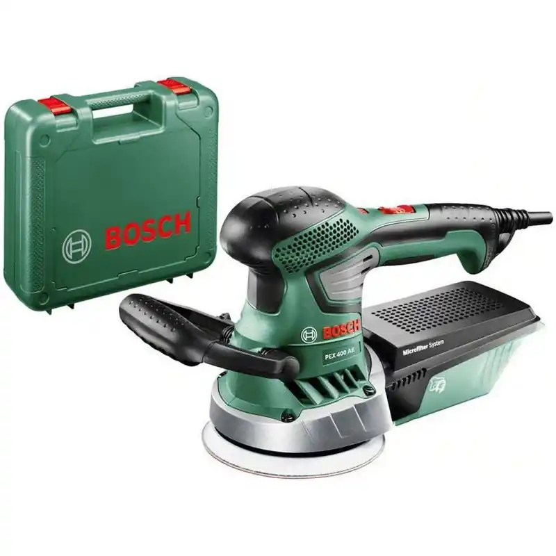 BOSCH PEX 400 AE Exzenterschleifer, Paper Assistant, 370W, 125mm 06033A4000 Heißes Angebot