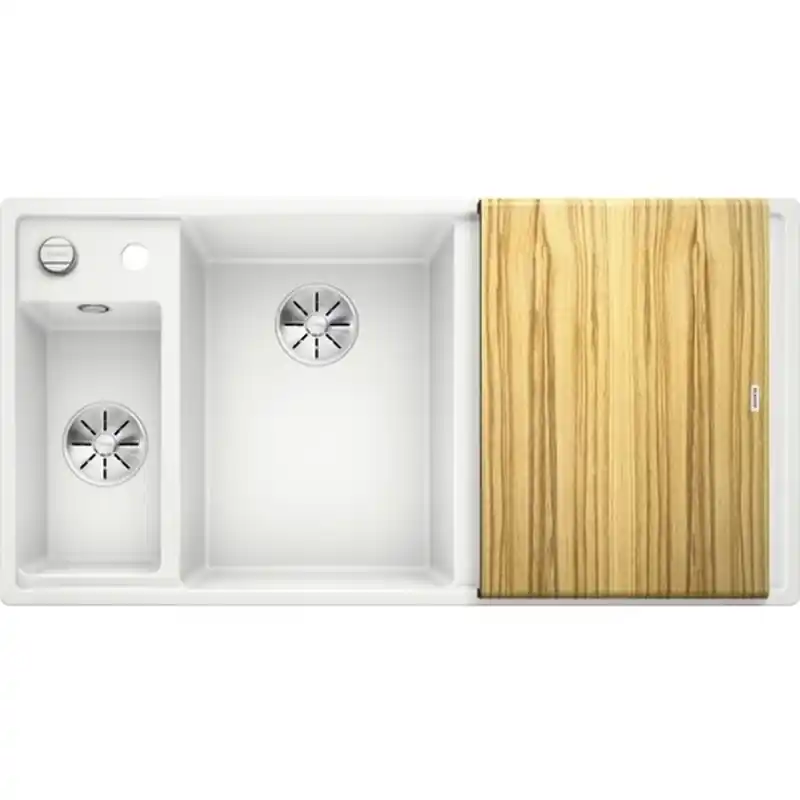 Meistverkauft BLANCO Axia III 6 S InFino Spüle Silgranit, weiß 524647