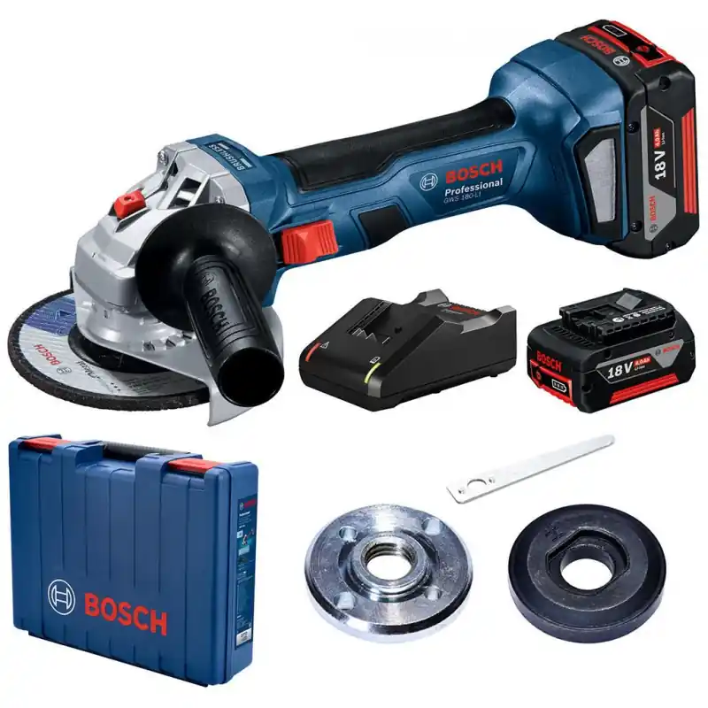Sofort Bestellen BOSCH GWS 180-LI PROFESSIONAL Akku-Winkelschleifer, 18V 4.0Ah, 125mm 06019H9021
