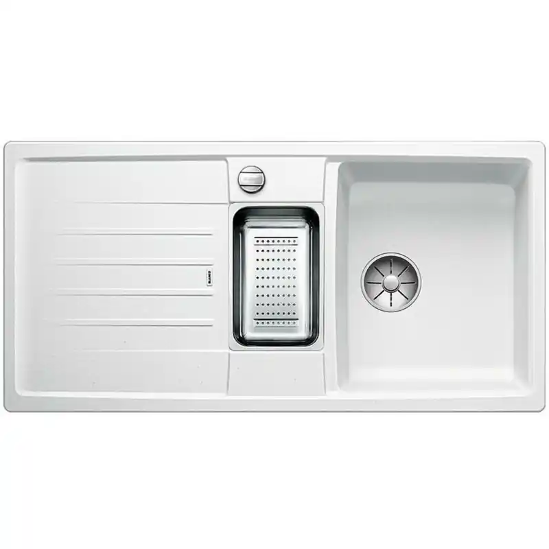 Ausverkauf BLANCO Lexa 6 S weiß Silgranit Einbauspüle, ohne Ablauffernbedienung 524934