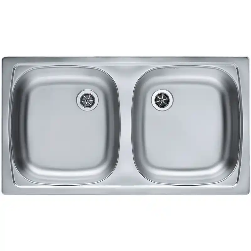 Meistverkauft ALVEUS BASIC 160 Edelstahlspüle, 780 x 435 mm, Satin 1039144