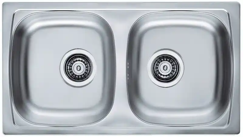 ALVEUS BASIC 160 FI 90 Edelstahlspüle, 780 x 435 mm, Leinen 1049434 Echt
