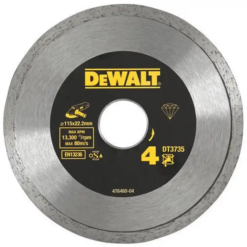 DeWALT DT3735-XJ Gesinterte Diamanttrennscheibe Fliesen mik 115mm DT3735-XJ Highlight
