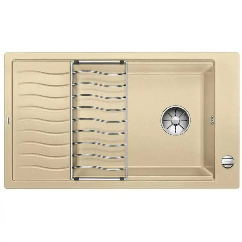 BLANCO Elon XL 8 S Infino Granitspüle, Exzenterbetätigung, champagner 524866 Markenprodukt