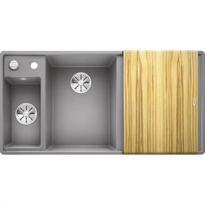 BLANCO Axia III 6 S-F Infino Flächenbündigespüle Silgranit, Alumetallic 524665 Heißes Angebot