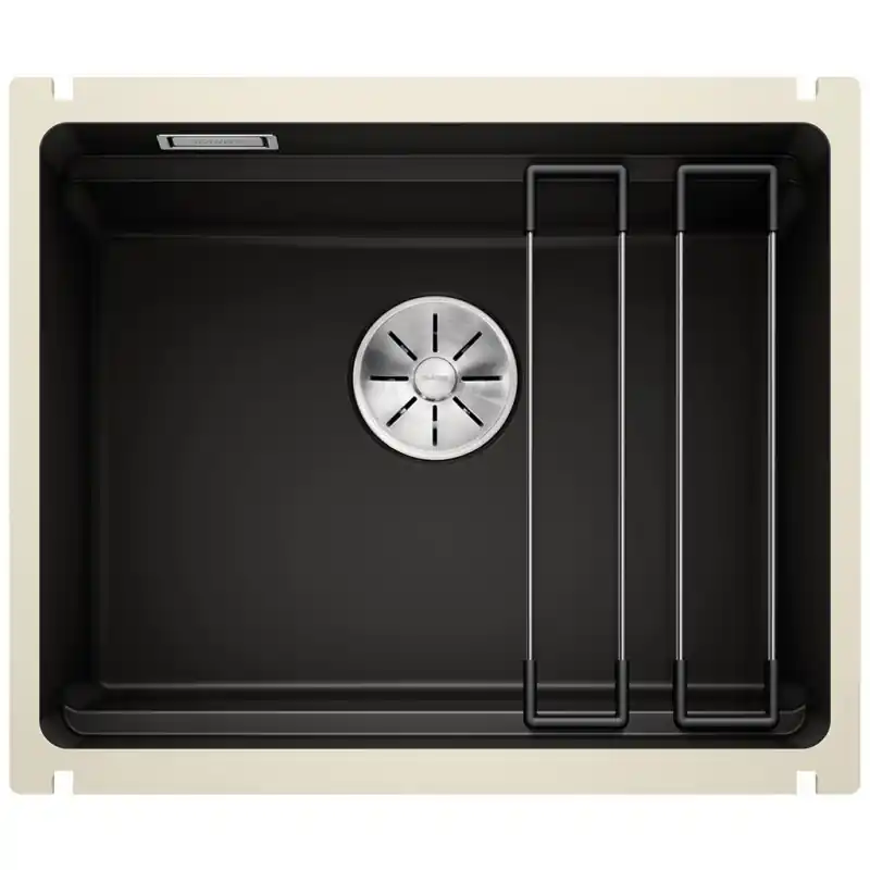 BLANCO Etagon 500-U Keramikspüle PuraPlus, schwarz 525155 Sale
