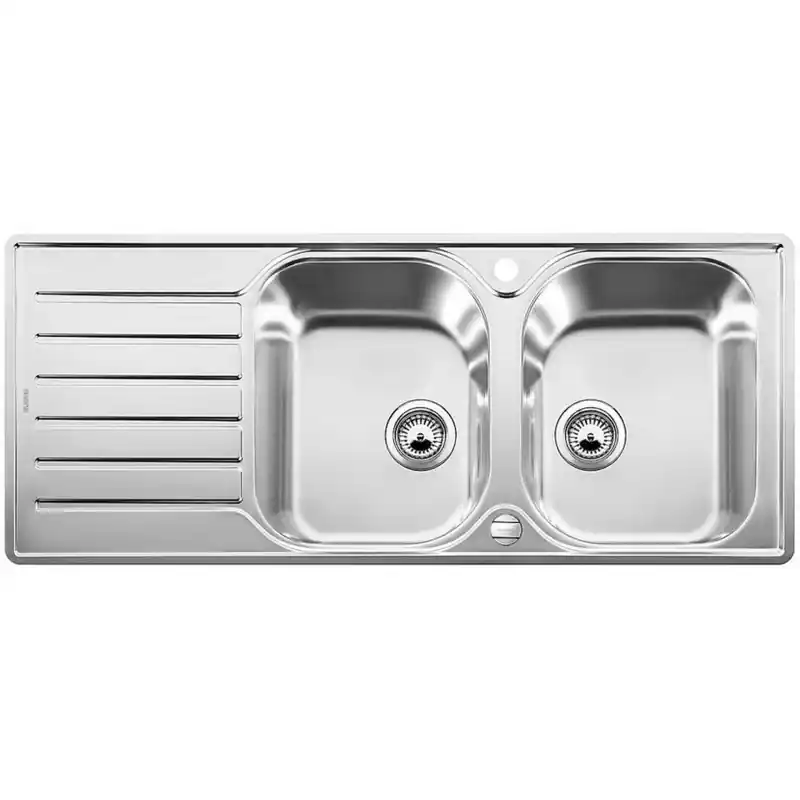 BLANCO Lantos 8 S-IF Compact Flachrand Edelstahl Bürstfinish Sichere Zahlung
