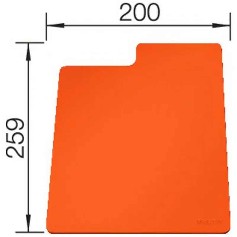 BLANCO Sity Pad flexible Schneidunterlage, orange 236719 Must-Have
