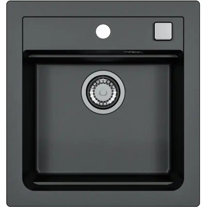 Ausverkauf ALVEUS ATROX 20 Granitspüle, 470 x 500 mm, schwarz 1131990