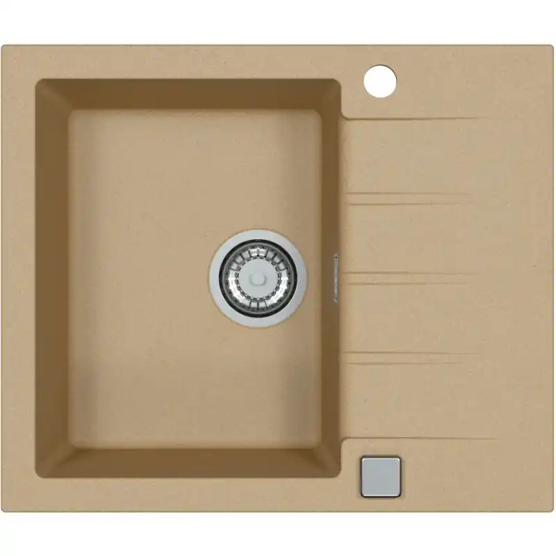 ALVEUS CADIT 10 Granitspüle, 590 x 500 mm, beige 1132019 Schneller Versand